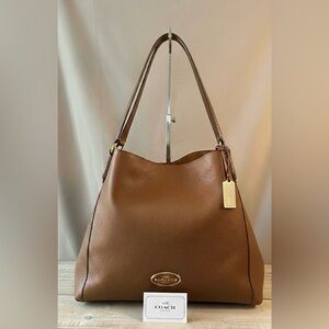 Coach Edie 31 Saddle Brown Shoulder Bag